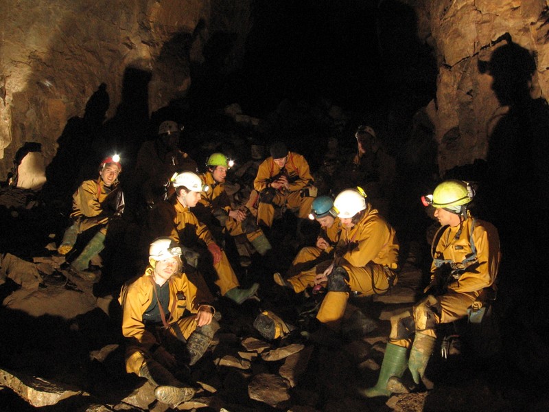 Jarvist Frost - Oxlow Maskhill meet up in west chamber IMG_0245-group shot cleaned