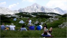 dossing by the tents 2004 by james hooper