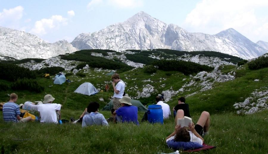 dossing by the tents 2004 by james hooper