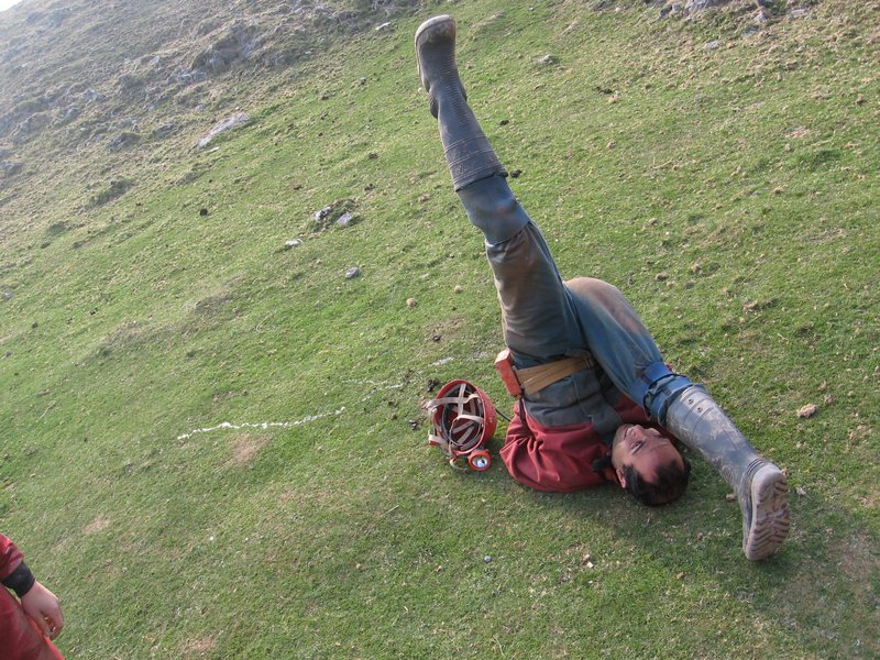 hooman emptying wellies